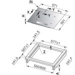 V-Zug Cooktop V2000 I604 57厘米 嵌入式四頭電磁爐